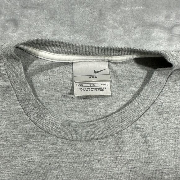 VTG 2000s Nike Gray Tag Embroidered Swoosh Essential T-Shirt 2XL Blue White - Picture 2 of 8